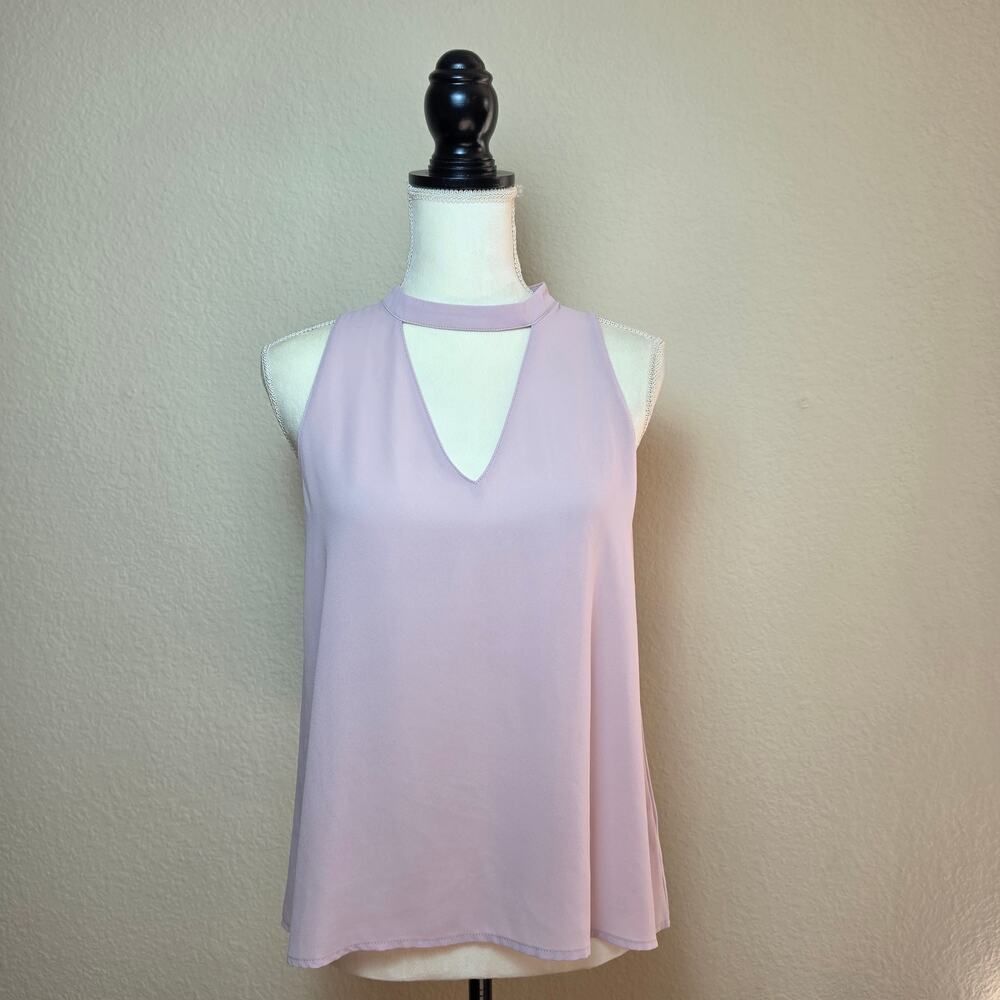 Lush Purple Choker Neck Tank Top Small